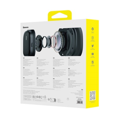 Беспроводные наушники BASEUS Bowie H1i(Overseas Edition), Bluetooth, 600 мАч, черный Беспроводные наушники BASEUS Bowie H1i(Overseas Edition), Bluetooth, 600 мАч, черный