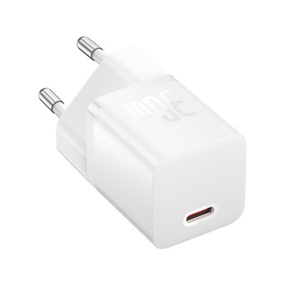 Зарядное устройство BASEUS GaN5 Fast Charger(mini) USB-C, 3A, 30W, белый Зарядное устройство BASEUS GaN5 Fast Charger(mini) USB-C, 3A, 30W, белый