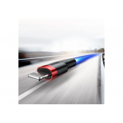 Кабель USB BASEUS Cafule, USB - Lightning, 1.5А, 2 м, красный+красный Кабель USB BASEUS Cafule, USB - Lightning, 1.5А, 2 м, красный+красный