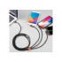 Кабель USB BASEUS MVP 3-in-1, USB - MicroUSB+Type-C+Lightning, 3.5A, 1.2 м, черный, игровой Кабель USB BASEUS MVP 3-in-1, USB - MicroUSB+Type-C+Lightning, 3.5A, 1.2 м, черный, игровой