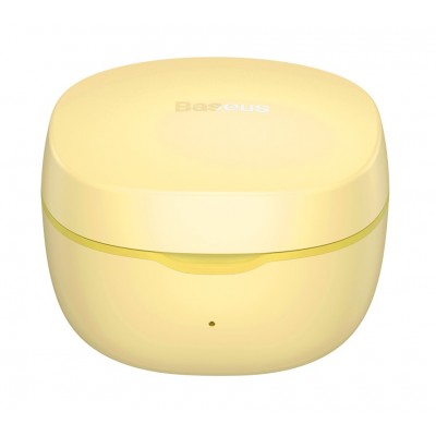 Беспроводные наушники BASEUS Encok True WM01, Bluetooth, желтый Беспроводные наушники BASEUS Encok True WM01, Bluetooth, желтый