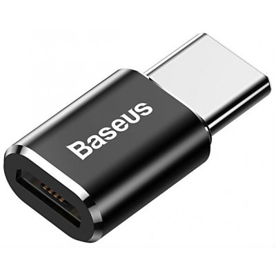 Переходник/Адаптер BASEUS Male OTG, MicroUSB - Type-C, 2.4А, черный Переходник/Адаптер BASEUS Male OTG, MicroUSB - Type-C, 2.4А, черный
