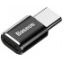 Переходник/Адаптер BASEUS Male OTG, MicroUSB - Type-C, 2.4А, черный Переходник/Адаптер BASEUS Male OTG, MicroUSB - Type-C, 2.4А, черный