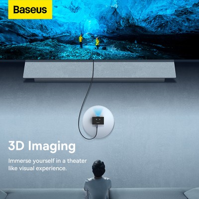 Кабель HDMI BASEUS High Definition Series Graphene, 4KHDMI - 4KHDMI, 1.5 м, черный Кабель HDMI BASEUS High Definition Series Graphene, 4KHDMI - 4KHDMI, 1.5 м, черный