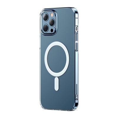 Чехол BASEUS Crystal Magnetic для iPhone 12 Pro Max 6.7, прозрачный Чехол BASEUS Crystal Magnetic для iPhone 12 Pro Max 6.7, прозрачный