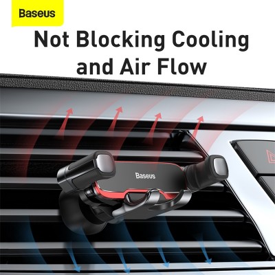 Автомобильный держатель BASEUS Mr Hui Gravity, черный, на воздуховод Автомобильный держатель BASEUS Mr Hui Gravity, черный, на воздуховод