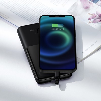 Портативный аккумулятор BASEUS Elf Digital Display 22.5W, 2.4A, 10000 мА⋅ч, черный Портативный аккумулятор BASEUS Elf Digital Display 22.5W, 2.4A, 10000 мА⋅ч, черный