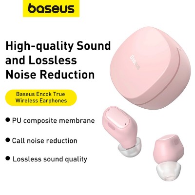 Беспроводные наушники BASEUS Bowie WM01, Bluetooth, розовый Беспроводные наушники BASEUS Bowie WM01, Bluetooth, розовый