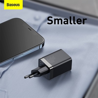 Зарядное устройство BASEUS Super Si Pro USB+Type-C, 3A, 30W, черный Зарядное устройство BASEUS Super Si Pro USB+Type-C, 3A, 30W, черный