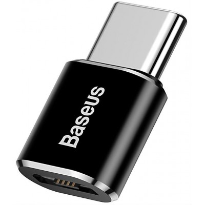 Переходник/Адаптер BASEUS Male OTG, MicroUSB - Type-C, 2.4А, черный Переходник/Адаптер BASEUS Male OTG, MicroUSB - Type-C, 2.4А, черный