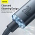 Кабель USB-C BASEUS Crystal Shine Series Fast Charging, Type-C - Lightning, 20W, 2 м, черный Кабель USB-C BASEUS Crystal Shine Series Fast Charging, Type-C - Lightning, 20W, 2 м, черный