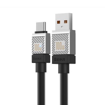 Кабель USB BASEUS CoolPlay Series Fast Charging, USB - Type-C, 100W, 2 м, черный Кабель USB BASEUS CoolPlay Series Fast Charging, USB - Type-C, 100W, 2 м, черный
