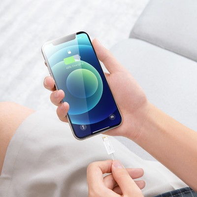 Кабель USB BASEUS Dynamic Series Fast Charging, USB - Lightning, 2.4А, 2 м, белый Кабель USB BASEUS Dynamic Series Fast Charging, USB - Lightning, 2.4А, 2 м, белый