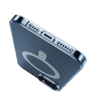 Чехол BASEUS Crystal Magnetic для iPhone 12 Pro Max 6.7, прозрачный Чехол BASEUS Crystal Magnetic для iPhone 12 Pro Max 6.7, прозрачный