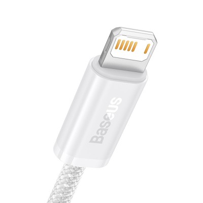 Кабель USB BASEUS Dynamic Series Fast Charging, USB - Lightning, 2.4А, 2 м, белый Кабель USB BASEUS Dynamic Series Fast Charging, USB - Lightning, 2.4А, 2 м, белый