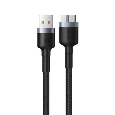 Кабель USB BASEUS Cafule cable USB3.0 Male TO Micro-B, USB3.0 - Micro-B, 2А, 1 м, темно-серый Кабель USB BASEUS Cafule cable USB3.0 Male TO Micro-B, USB3.0 - Micro-B, 2А, 1 м, темно-серый