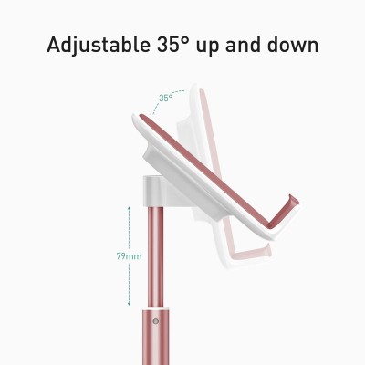 Настольная подставка BASEUS Literary Youth, телескопический, розовое золото Настольная подставка BASEUS Literary Youth, телескопический, розовое золото