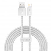 Кабель USB BASEUS Dynamic Series Fast Charging, USB - Lightning, 2.4А, 2 м, белый