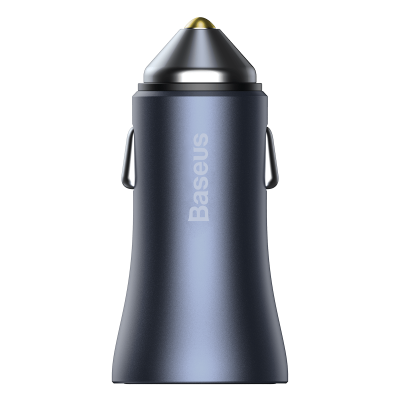 Автомобильное зарядное устройство BASEUS Golden Contactor Pro Dual, 2*USB, 5A, 40W, темно-серый Автомобильное зарядное устройство BASEUS Golden Contactor Pro Dual, 2*USB, 5A, 40W, темно-серый