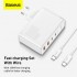 Зарядное устройство BASEUS GaN2 Pro Quick Charger 2*USB+2*USB-C, 5A, 100W, белый Зарядное устройство BASEUS GaN2 Pro Quick Charger 2*USB+2*USB-C, 5A, 100W, белый