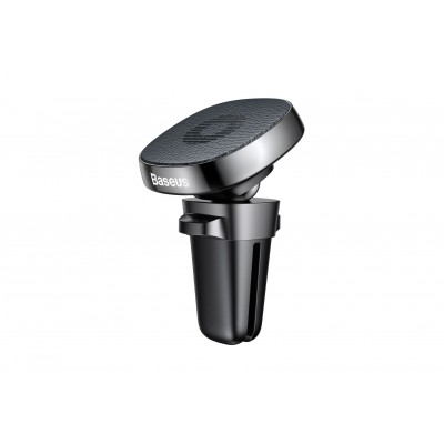 Автомобильный держатель BASEUS Privity, магнитный, черный, на воздуховод, компактный, кожаный Автомобильный держатель BASEUS Privity, магнитный, черный, на воздуховод, компактный, кожаный