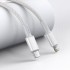 Кабель USB-C BASEUS High Density Braided, Type-C - Lightning, 20W, 1 м, белый Кабель USB-C BASEUS High Density Braided, Type-C - Lightning, 20W, 1 м, белый