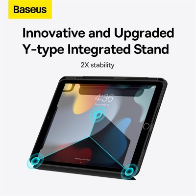 Чехол-подставка BASEUS Safattach Y-type For Pad (2019/2020/2021)10.2 / Pro 10.5 / Air3 10.5, серый Чехол-подставка BASEUS Safattach Y-type For Pad (2019/2020/2021)10.2 / Pro 10.5 / Air3 10.5, серый