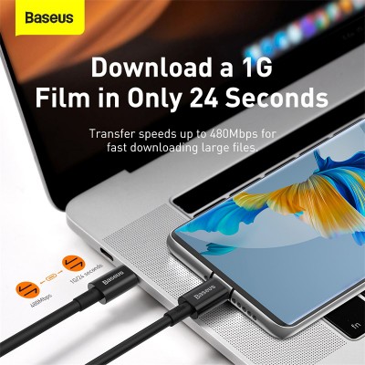 Кабель USB-C BASEUS Superior Series Fast Charging, Type-C - Type-C, 100W, 1 м, черный Кабель USB-C BASEUS Superior Series Fast Charging, Type-C - Type-C, 100W, 1 м, черный