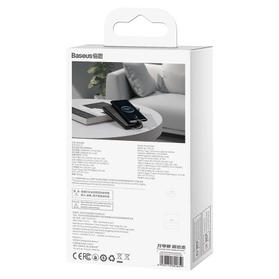 Портативный аккумулятор BASEUS Elf Digital Display 22.5W, 2.4A, 10000 мА⋅ч, черный Портативный аккумулятор BASEUS Elf Digital Display 22.5W, 2.4A, 10000 мА⋅ч, черный