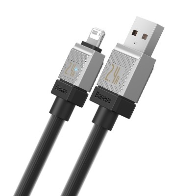 Кабель USB BASEUS CoolPlay Series Fast Charging, USB - Lightning, 2.4А, 2 м, черный Кабель USB BASEUS CoolPlay Series Fast Charging, USB - Lightning, 2.4А, 2 м, черный