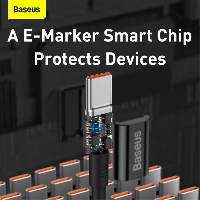 Кабель USB-C BASEUS Superior Series Fast Charging, Type-C - Type-C, 100W, 2 м, черный Кабель USB-C BASEUS Superior Series Fast Charging, Type-C - Type-C, 100W, 2 м, черный