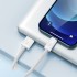 Кабель USB BASEUS Dynamic Series Fast Charging, USB - Lightning, 2.4А, 2 м, белый Кабель USB BASEUS Dynamic Series Fast Charging, USB - Lightning, 2.4А, 2 м, белый