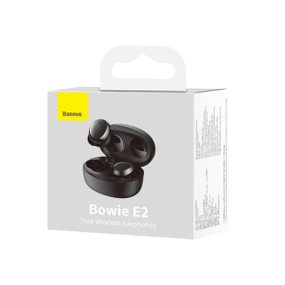 Беспроводные наушники BASEUS Bowie E2, Bluetooth, 40 мАч, черный Беспроводные наушники BASEUS Bowie E2, Bluetooth, 40 мАч, черный