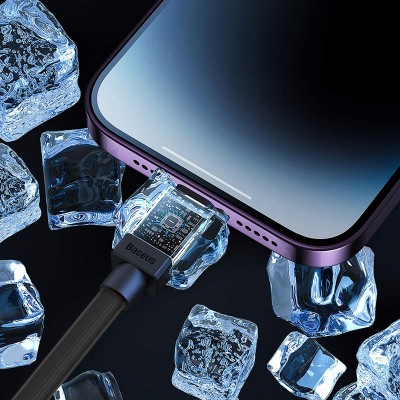 Кабель USB BASEUS CoolPlay Series Fast Charging, USB - Lightning, 2.4А, 1 м, черный Кабель USB BASEUS CoolPlay Series Fast Charging, USB - Lightning, 2.4А, 1 м, черный