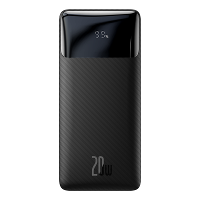 Портативный аккумулятор BASEUS Bipow Digital Display 20W, 3A, 30000 мА⋅ч, черный, с кабелем micro Портативный аккумулятор BASEUS Bipow Digital Display 20W, 3A, 30000 мА⋅ч, черный, с кабелем micro