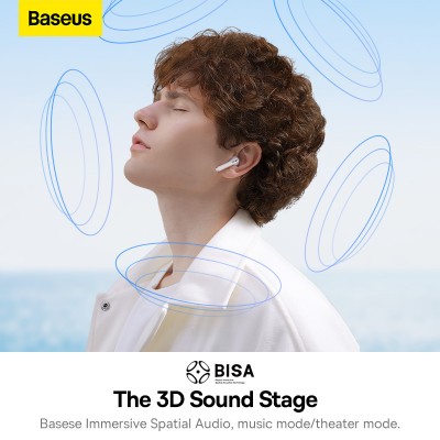 Беспроводные наушники BASEUS WX5(Overseas Edition), Bluetooth, белый Беспроводные наушники BASEUS WX5(Overseas Edition), Bluetooth, белый