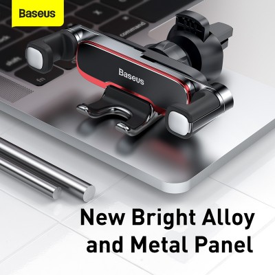 Автомобильный держатель BASEUS Mr Hui Gravity, черный, на воздуховод Автомобильный держатель BASEUS Mr Hui Gravity, черный, на воздуховод