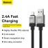 Кабель USB BASEUS CoolPlay Series Fast Charging, USB - Lightning, 2.4А, 2 м, черный Кабель USB BASEUS CoolPlay Series Fast Charging, USB - Lightning, 2.4А, 2 м, черный