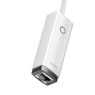 Переходник/Адаптер BASEUS Lite Series Ethernet Adapter, Type-C - RJ45 (1000Mbps), белый Переходник/Адаптер BASEUS Lite Series Ethernet Adapter, Type-C - RJ45 (1000Mbps), белый