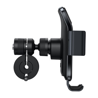 Держатель для Мотоцикла/Велосипеда BASEUS Smart Solar Power Wireless на солнечных батареях, черный Держатель для Мотоцикла/Велосипеда BASEUS Smart Solar Power Wireless на солнечных батареях, черный