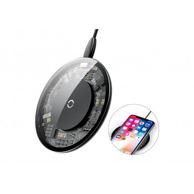 Беспроводное зарядное устройство BASEUS Simple, 2A, 10W, кристальный Беспроводное зарядное устройство BASEUS Simple, 2A, 10W, кристальный