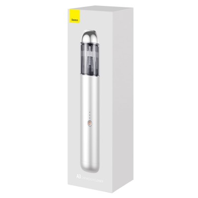 Автомобильный пылесос BASEUS A3, серебристый Автомобильный пылесос BASEUS A3, серебристый