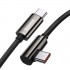Кабель USB-C BASEUS Legend, Type-C - Type-C, 5A, 100W, 1 м, черный Кабель USB-C BASEUS Legend, Type-C - Type-C, 5A, 100W, 1 м, черный