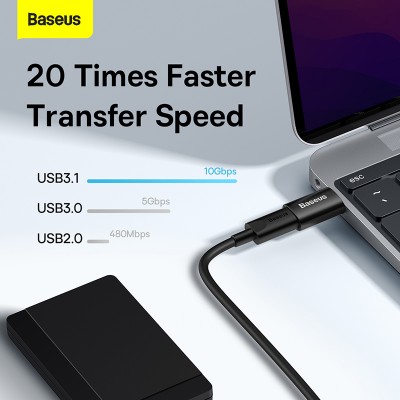 Переходник/Адаптер BASEUS Ingenuity Series Mini OTG, USB-A 3.1- Type-C, черный Переходник/Адаптер BASEUS Ingenuity Series Mini OTG, USB-A 3.1- Type-C, черный