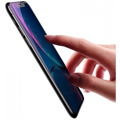 Защитное стекло BASEUS SGAPIPH65-HE01 для iPhone XS Max/11 Pro Max, 0.2mm, прозрачный+черная рамка, Anti-blue Защитное стекло BASEUS SGAPIPH65-HE01 для iPhone XS Max/11 Pro Max, 0.2mm, прозрачный+черная рамка, Anti-blue