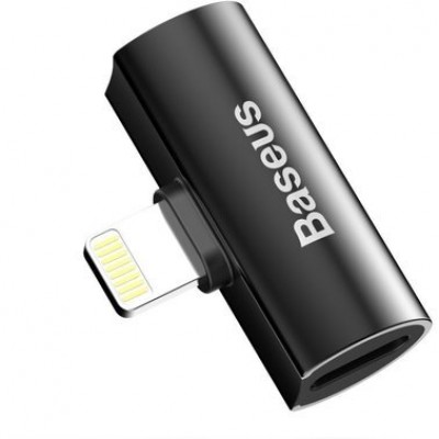 Переходник/Адаптер BASEUS L46 Male, Lightning - Dual Lightning, 2А, черный Переходник/Адаптер BASEUS L46 Male, Lightning - Dual Lightning, 2А, черный