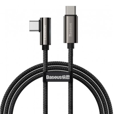 Кабель USB-C BASEUS Legend, Type-C - Type-C, 5A, 100W, 1 м, черный Кабель USB-C BASEUS Legend, Type-C - Type-C, 5A, 100W, 1 м, черный