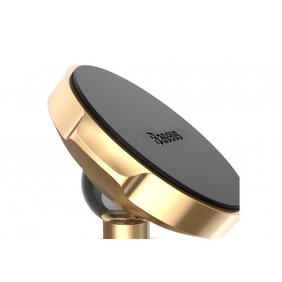 Автомобильный держатель BASEUS Small ears, магнитный, золотой, на клею, компактный с регулеровкой Автомобильный держатель BASEUS Small ears, магнитный, золотой, на клею, компактный с регулеровкой