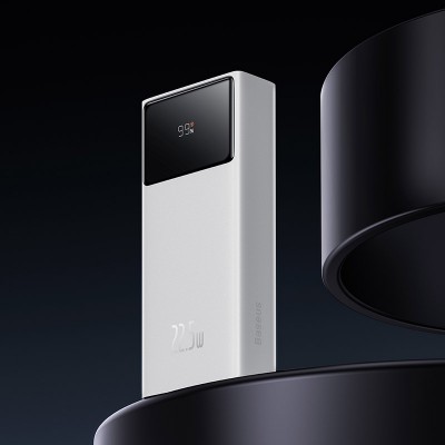 Портативный аккумулятор BASEUS Star-Lord 22.5W, 3A, 20000 мА⋅ч, белый Портативный аккумулятор BASEUS Star-Lord 22.5W, 3A, 20000 мА⋅ч, белый