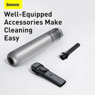 Автомобильный пылесос BASEUS A3, серебристый Автомобильный пылесос BASEUS A3, серебристый